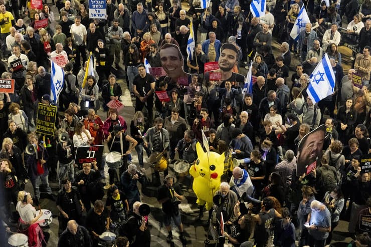 פיקאצ'ו בהפגנה בתל אביב