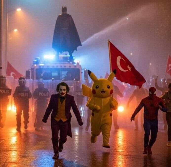 תמונה מזויפת של פיקאצ'ו ב הפגנות טורקיה