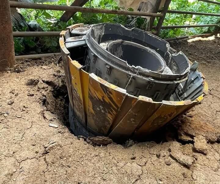 רסיס נפל בחברון יירוט הטיל נפל בחברון