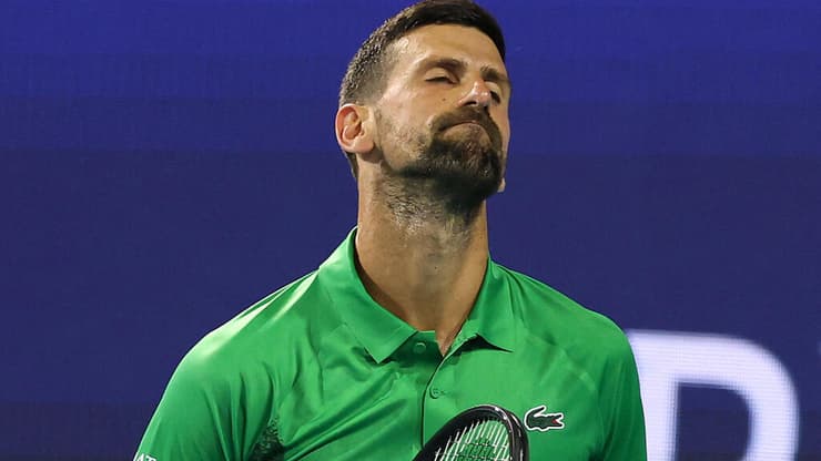 הפסיד בגמר. ג'וקוביץ' (צילום: AL BELLO / GETTY IMAGES NORTH AMERICA / AFP) ג'וקוביץ'