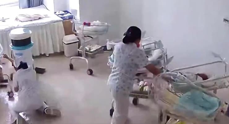 סין אחיות מצילות תינוקות בזמן רעידת האדמה רעש אדמה רעידת אדמה ב מיאנמר