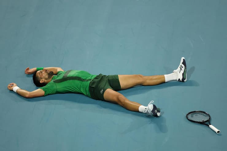 ג'וקוביץ' על הקרשים (צילום: Matthew Stockman/Getty Images) ג'וקוביץ'