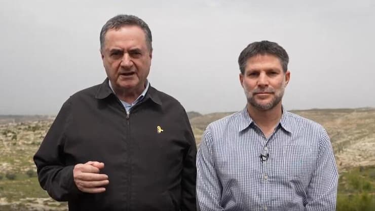 שר הביטחון ישראל כ"ץ ושר האוצר בצלאל סמוטריץ' בסיור משותף ביו"ש