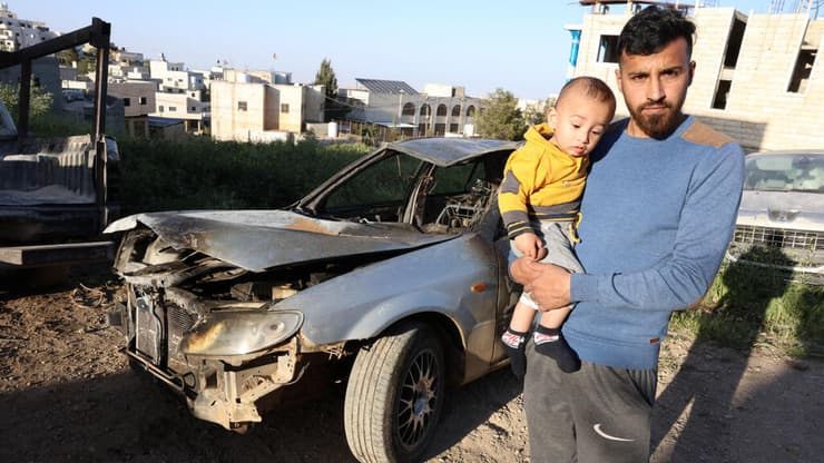 ההרס לאחר הפרעות של המתנחלים בכפר דומא