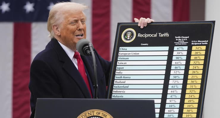 טראמפ מכריז על תוכנית המכסים העולמית שלו, שגם ישראל לא יצאה ממנה חסינה, 2 באפריל