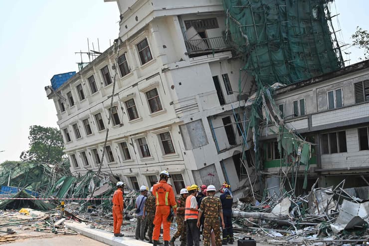 מיאנמר הריסות רעש רעידת אדמה מנדליי