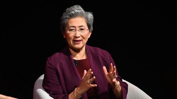 ליסה סו, מנכ"לית ויו"ר ענקית השבבים AMD. האיחוד יאיים על מעמדה של החברה (צילום: Noam Galai, GettyImages, AFP) ליסה סו, מנכ"לית ויו"ר ענקית השבבים AMD