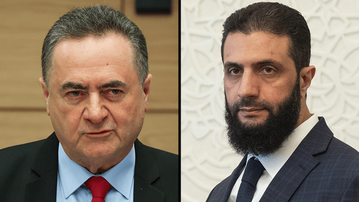 העדיף להימנע מאזכור טורקיה. כ"ץ והמסר לאל-ג'ולאני (צילום: Mandel NGAN / AFP, AP / Mosa'ab Elshamy אביהו שפירא) ישראל כ"ץ ואל-ג'ולאני