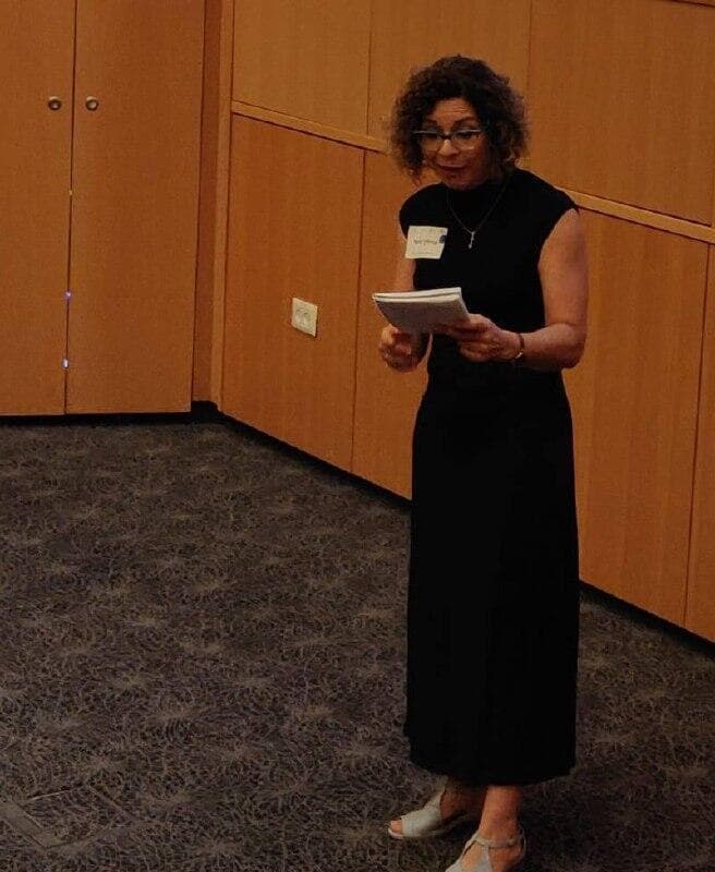 ד"ר מרסל פרייליך קפלון יחד עם בן זוגה, דרור קפלון 