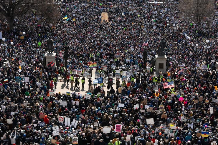 מינסוטה הפגנה נגד טראמפ ארה"ב