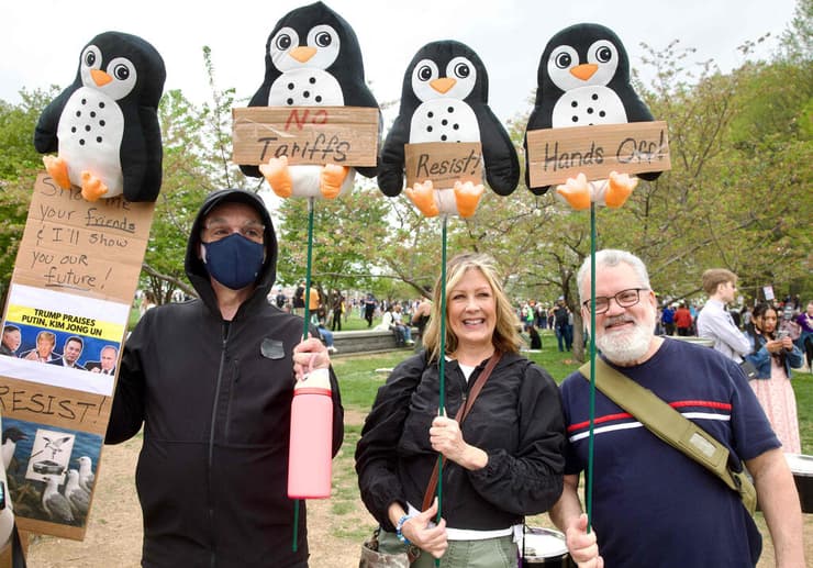 וושינגטוון הבירה הפגנה נגד טראמפ ארה"ב