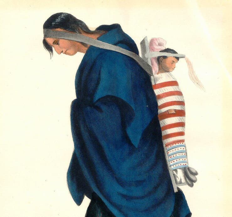 שימוש ברצועות ראש על ידי אישה אינדיאנית