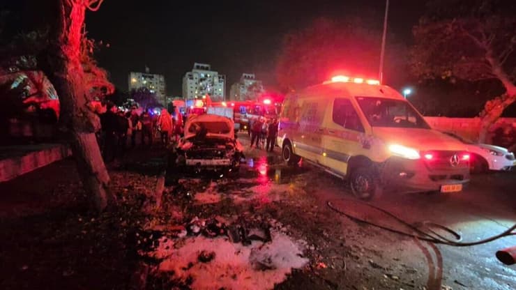 צילום: תיעוד מבצעי מד"א נפילת רסיסים באשקלון