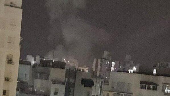 זירת הנפילה באשקלון דיווחים על נפילה באשקלון