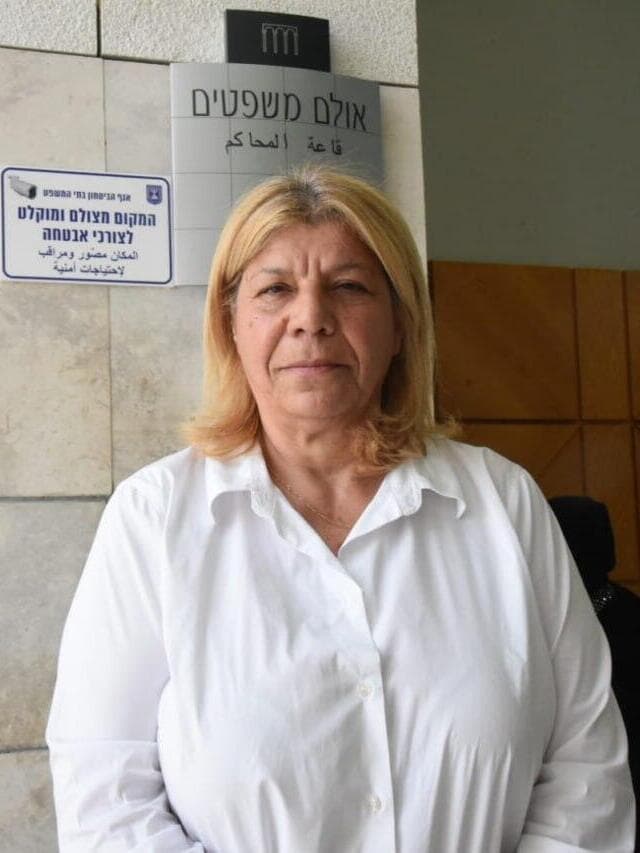 עורכת דין אסתר בר ציון, מייצגת את אייל יפה, בבית משפט השלום בנצרת