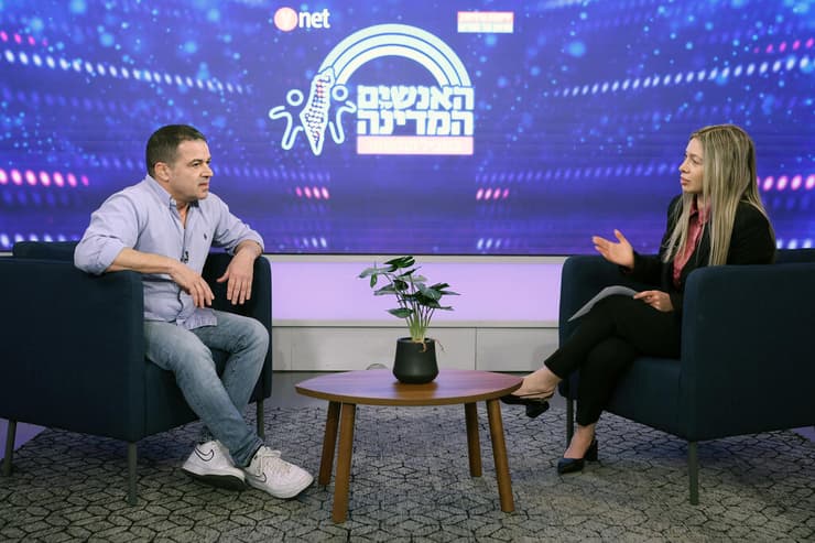 מנכ"ל מקורות, עמית לנג בריאיון בוועידה (צילום: דנה קופל) ועידת "האנשים של המדינה"