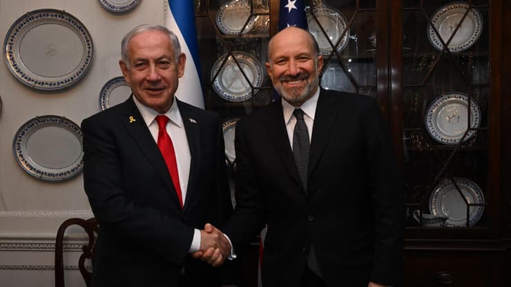 ראש הממשלה בנימין נתניהו נפגש עם שר המסחר של ארה"ב ארצות הברית האמריקני הווארד לוטניק