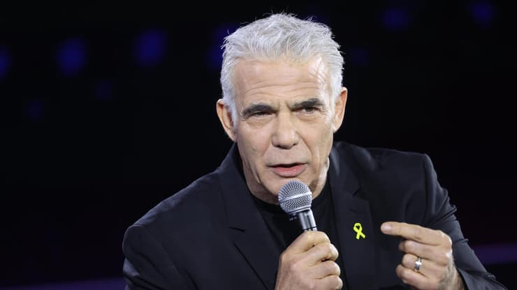 "יש טרור יהודי הוא מבזה אותנו". לפיד בוועידת "האנשים של המדינה" (צילום: גיל נחושתן) ועידת "האנשים של המדינה"