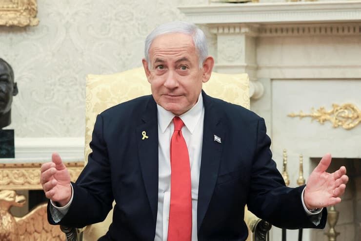 ראש הממשלה בנימין נתניהו ונשיא ארה"ב דונלד טראמפ בחדר הסגול