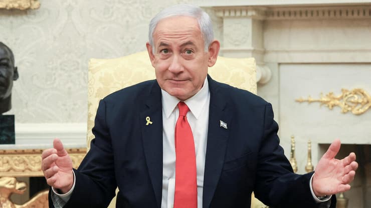 ראש הממשלה בנימין נתניהו ונשיא ארה"ב דונלד טראמפ בחדר הסגול