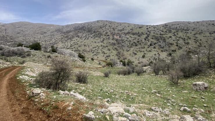 "שביל הגולן" יורד אל נחל גובתה