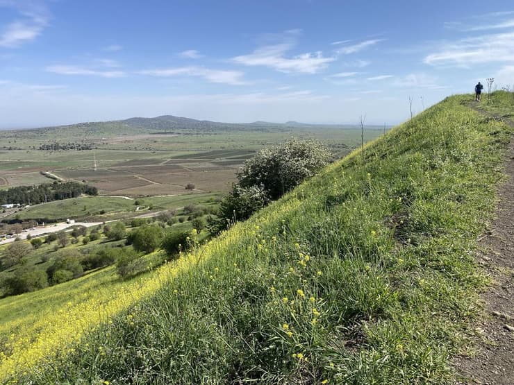 השביל בהר אביטל - והנוף
