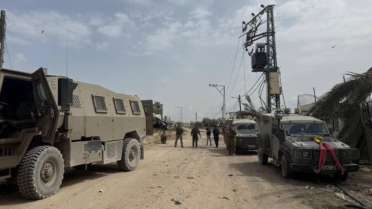 פעילות הכוחות בציר מורג בעזה (צילום: רוני גרין שאולוב) פעילות הכוחות בציר מורג בעזה