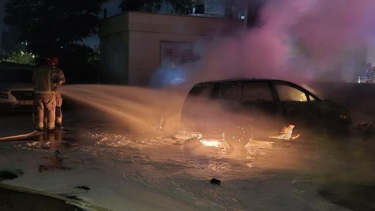 זירת פיצוץ המטען בנתניה