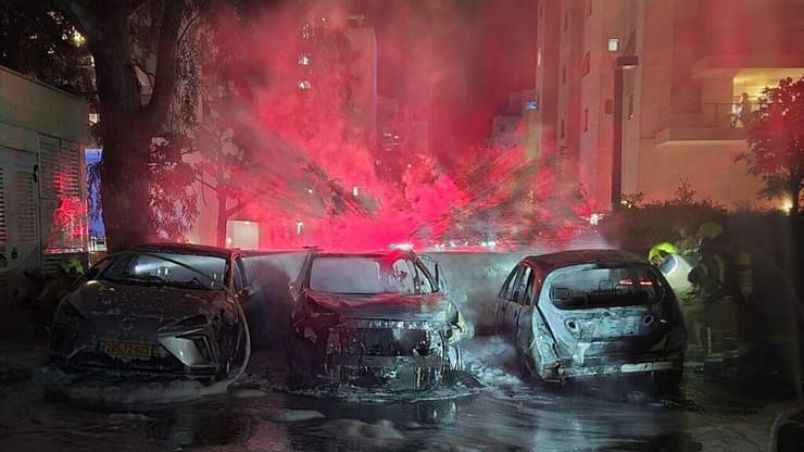 זירת פיצוץ המטען בנתניה