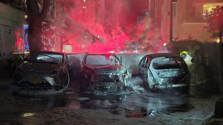 זירת פיצוץ המטען בנתניה