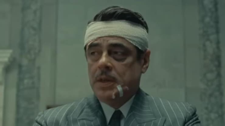 בניסיו דל טורו, מתוך "המזימה הפיניקית" (צילום מסך) מתוך "המזימה הפיניקית"