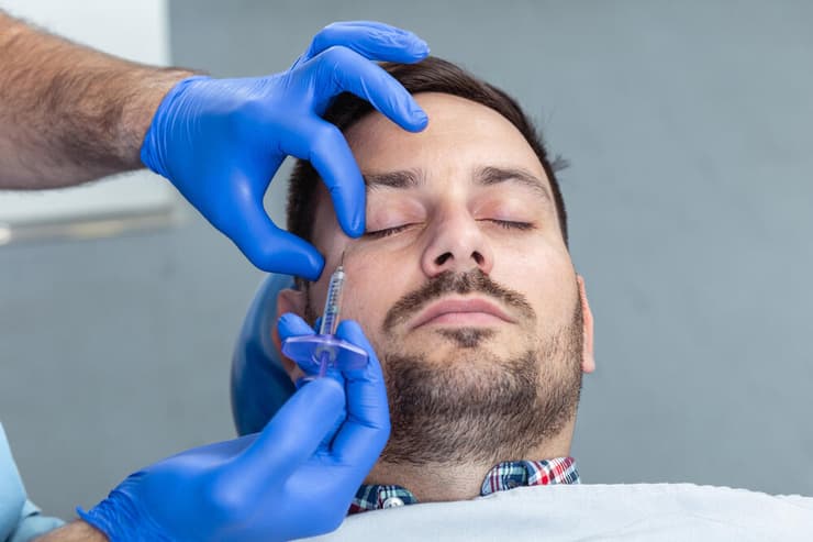 הזרקת בוטוקס בידי רופא 