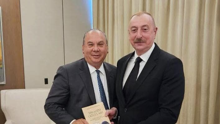 הרב מארק שנייר ונשיא אזרבייג'אן אילהם אלייב