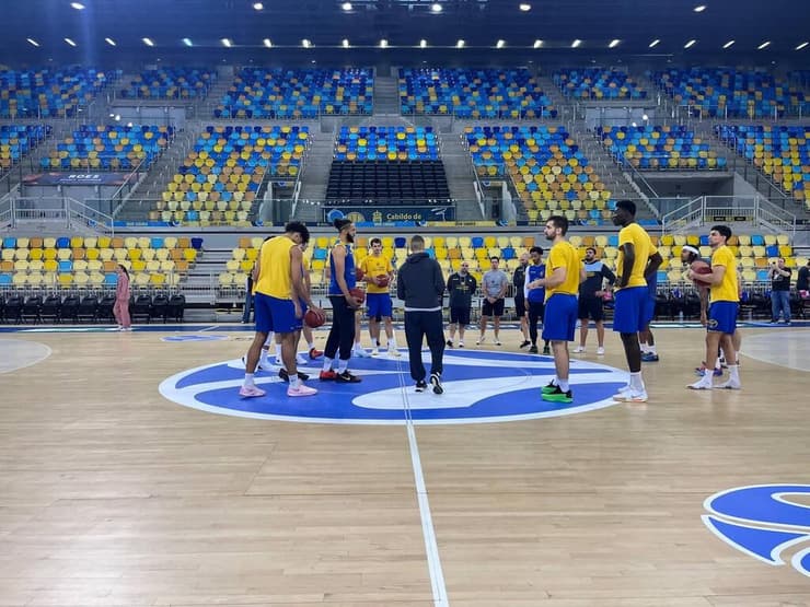 שחקני גראן קנאריה באימון