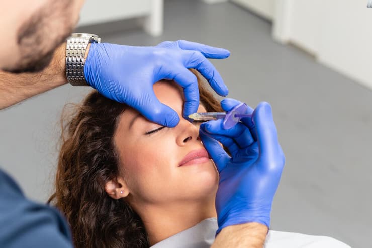 הזרקת בוטוקס בידי רופא 