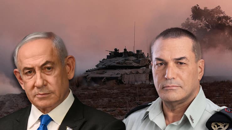 הרמטכ"ל זמיר וראש הממשלה נתניהו (צילום: דובר צה"ל, חיים צח לע"מ, REUTERS / Amir Cohen) אייל זמיר בנימין נתניהו