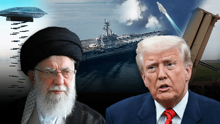 ארה"ב מתגברת כוחות - ומתחילה בשיחות ישירות (צילום: חיל האוויר האמריקני, European Space Agency, AFP PHOTO / HANDOUT / DVIDS / US ARMY / Staff Sergeant Cory D. Payne) טראמפ, חמינאי, B-2 מפציץ אסטרטגי, מערכת THAAD בישראל ארכיון 2019, נושאת מטוסים קארל וינסון