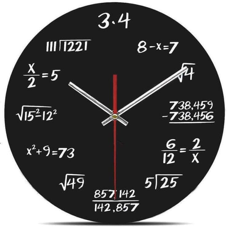 נוסחה מנצחת: שעון עם משוואות מתמטיות, סופר פארם אונליין  