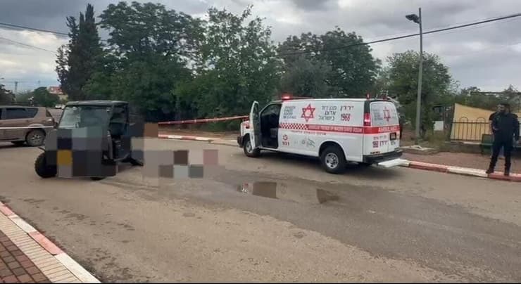 זירת התהפכות הטרקטורון שבה נהרג נער בן 13