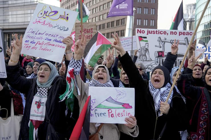 הפגנה פרו-פלסטינית בברלין