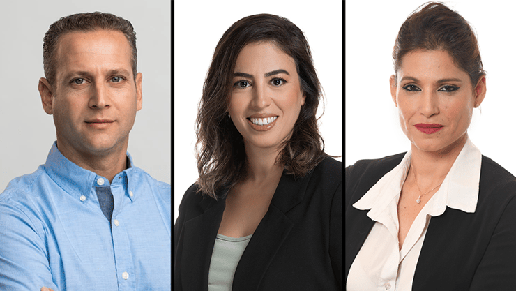 שמרית מגן, חיה קינד וניר סדלר (צילומים: לינה מיארה, רז רוגובסקי, ענב) שמרית מגן, חיה קינד וניר סדלר