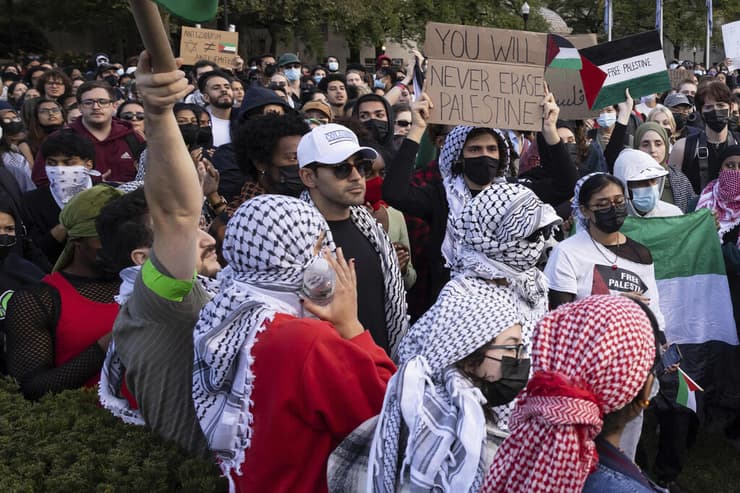 ארה"ב מוחסן מהדאווי עם מחמוד חליל הפגנות קולומביה