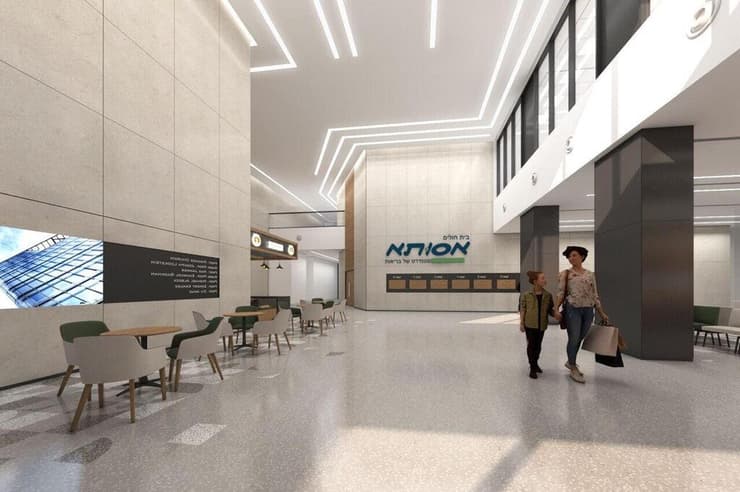 כך ייראה מגדל האשפוז החדש (צילום הדמיה: מושלי אלדר) הקמת מגדל אשפוז בבית החולים הציבורי אסותא אשדוד