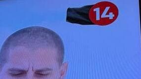 הדגל השחור שנוסף ללוגו ערוץ 14