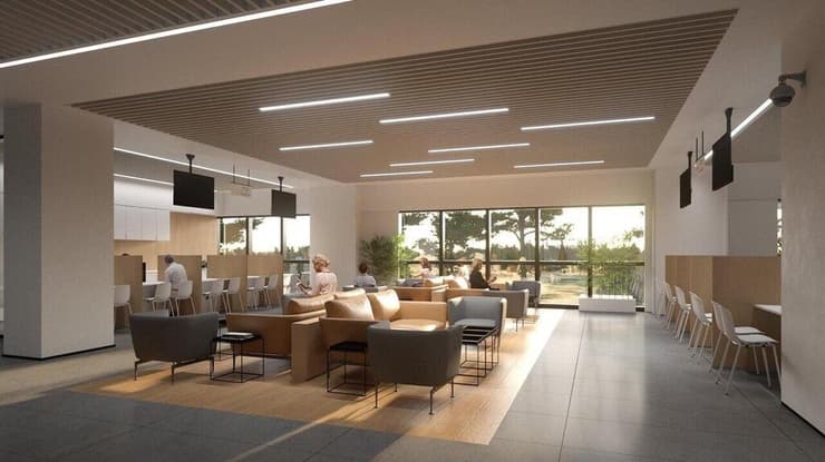 יאפשר שהייה במרחבים מודרניים (צילום הדמיה: מושלי אלדר) הקמת מגדל אשפוז בבית החולים הציבורי אסותא אשדוד