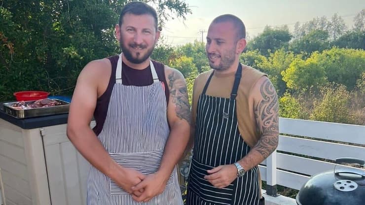 אנטון לובנוב עם אחיו, אלכס ז"ל