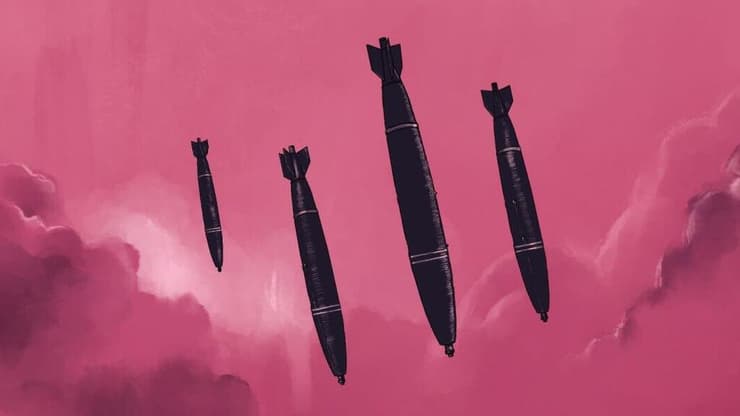 איור מהדיווח של רויטרס (צילום: רויטרס ) חימושים ופצצות שישראל משתמשת בהם בעזה