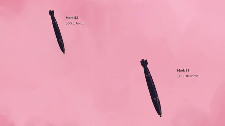 צילום: רויטרס חימושים ופצצות שישראל משתמשת בהם בעזה