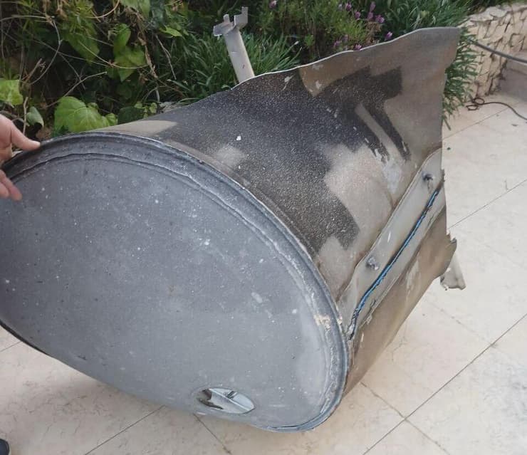 שברי יירוט נפלו בבית פג'אר מדרום לבית לחם