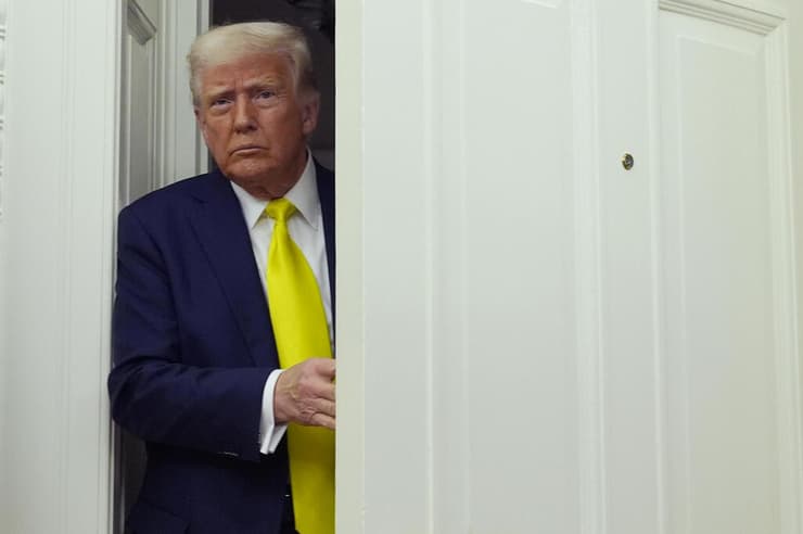 מאבד סבלנות. טראמפ (צילום: AP Photo/Alex Brandon) דונלד טראמפ